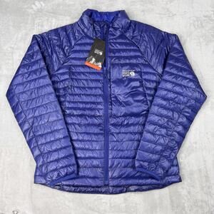 NWT Mountain Hardwear Women Ventano Puffer Jacket Blue Size M Packable Ski $250